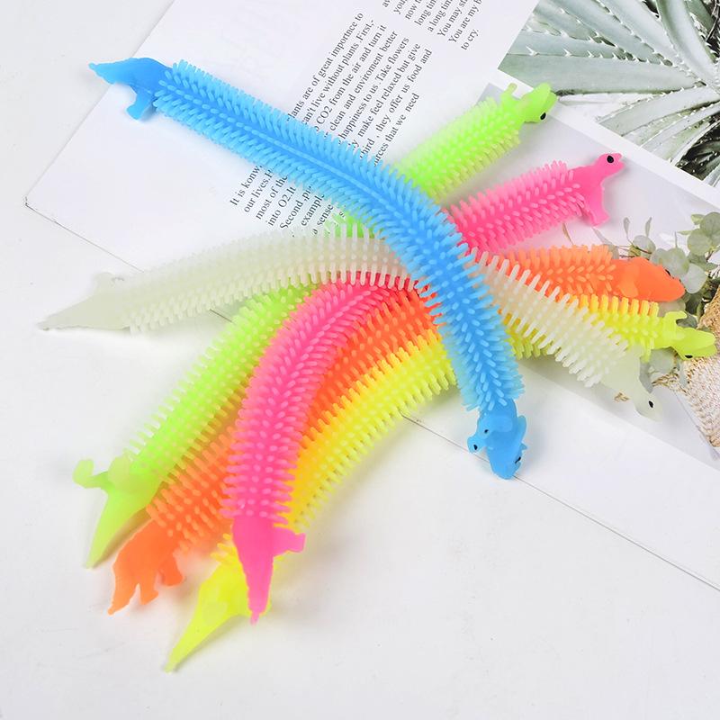 Fidget Stretchy Strings Toys Anti Anxiety Luminous Sensory Unicorn Noodles Stress Relief Toys For Boys and Girls