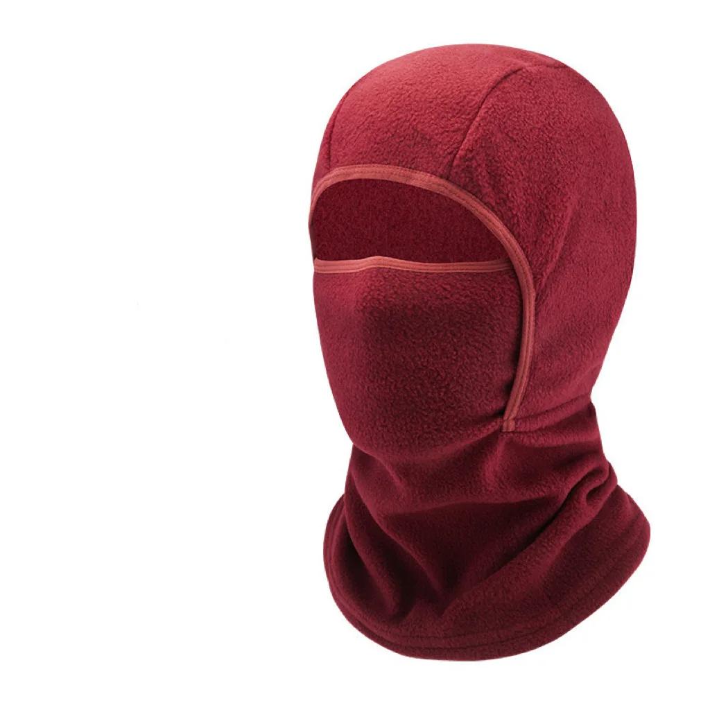

New Winter Fleece Kids Balaclava Hat Outdoor Warm Full Face Mask Cover Cycling Ski Beanies Cold-Proof Ear Protection Caps S червоний
