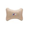 M logo Car Valve Cap Auto Seat Headrest Leather Neck Pillow Head Support For BMW X1 X2 X3 X5 X4 X6 X7 iX3 F20 F10 F07 E70 E46 FY6
