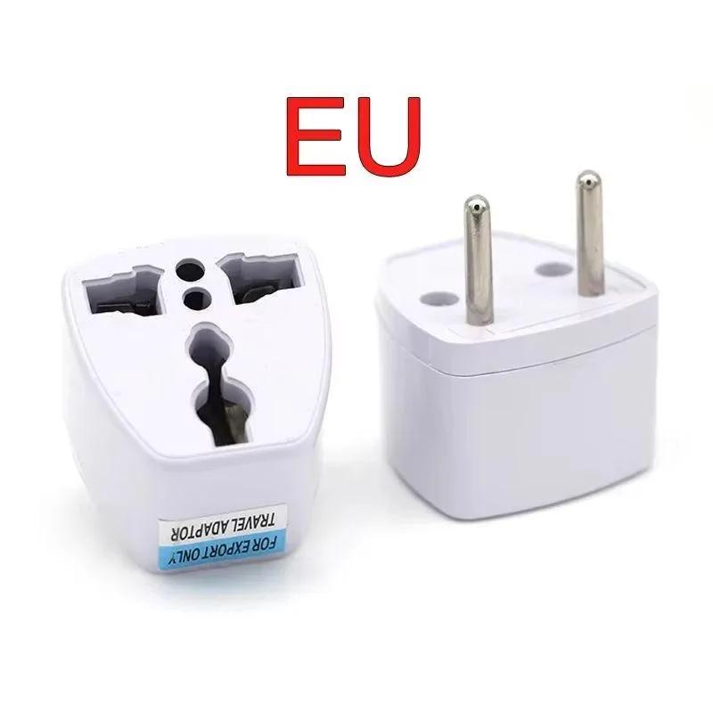 US To EU Travel Plug Adapter, AC Power Outlet Converter for Europe UK Australia, 2 Prong Type C International Wall Socket Adapto