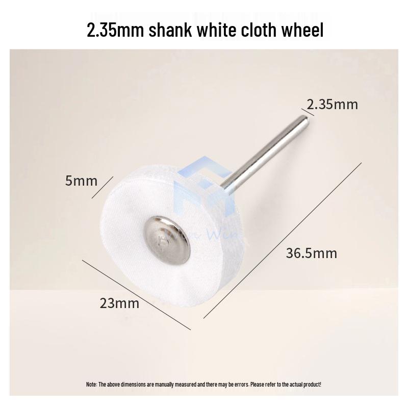 2.35mm Cloth Felt Polishing Wheel with Handle for Mirror, Jade, and Engraving Work