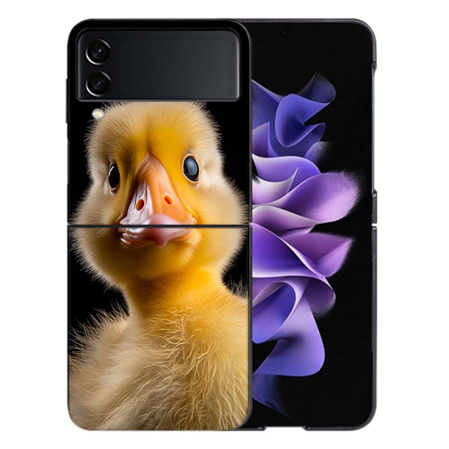 

Yellow Duck Phone Case For Samsung Z Flip 6 7 5G Galaxy Z Flip 5 4 3 5G Cases Shockproof Hard Cover TPU Samsung Z Flip 7 5G