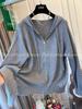 Plain Color Zipper Hooded Knit Jacket - Women's Casual Early Autumn Style