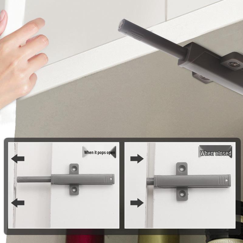 Wardrobe Push-to-Open Heavy-Duty Spring-Loaded Door and Drawer Component