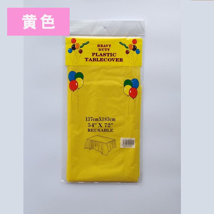 1pc Reusable Tablecloths 137x183cm BPA Free Plastic Dining Table Cover Cloth for Parties Picnic Camping Disposable Tablecloths