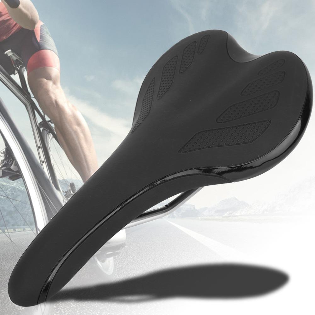 Ergonomischer Mountainbike-Sattel Sitz Fahrradkissenbezug Fahrradzubehör (Schwarz)