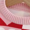 Girls' Sweater Thickened Autumn/Winter New Fashionable Western Style Children's Knitted Sweater Girls' Top Sweet and Cute