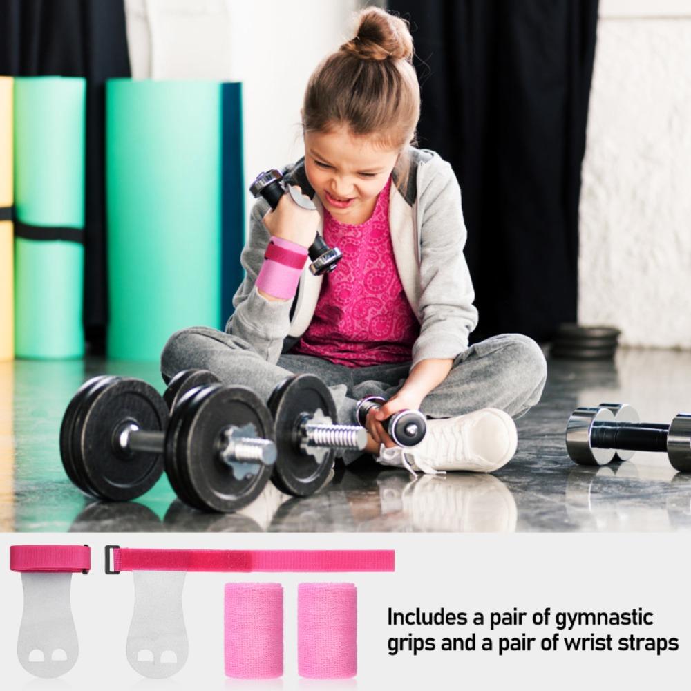 Wrist Support Gymnastics Grips Palm Protection Hand Strap Multiuse Kids Wristbands Set  Fitness
