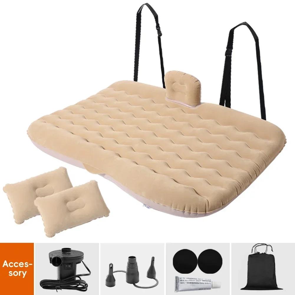 KJOY Inflatable Car Air Mattress Bed Universal Back Seat Sofa Pillow Multi-Functional Outdoor Camping Mat Cushion for Travel