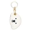 Cat Paw Shaped Pet Hair Keychain Faux Leather Pet Fur