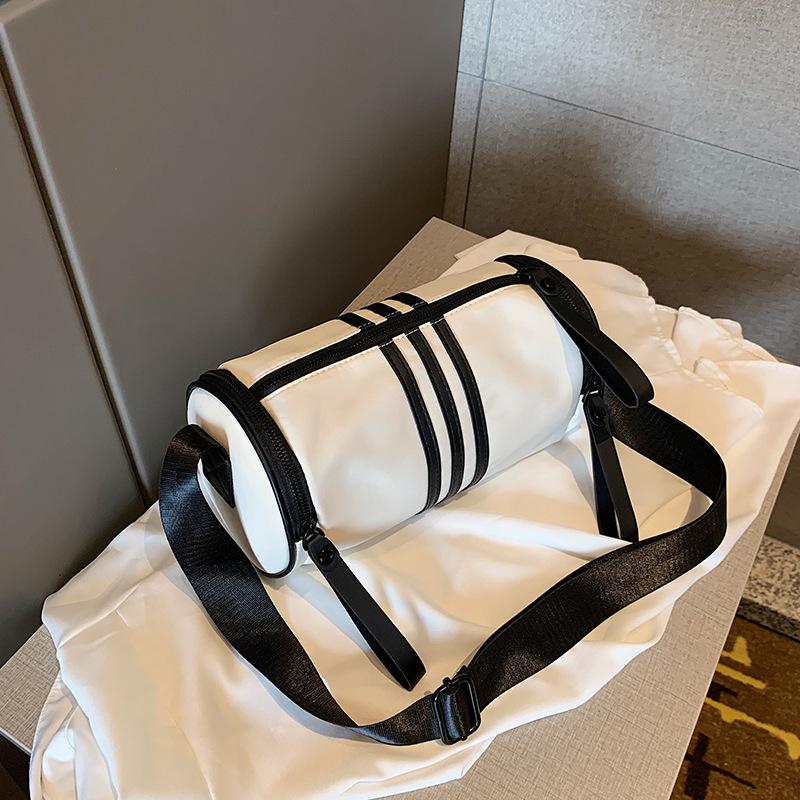Popular Cylinder Bag New Casual Bag Female Messenger, Dumpling Bag Broadband Sports Nylon Bag Shoulder Messenger