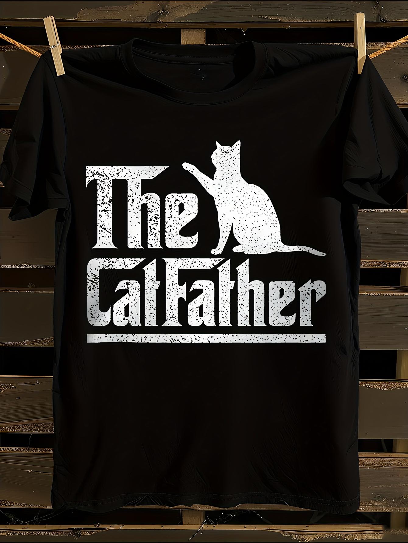 Plus Size 3D Cat The Catfather Don Vito-Inspired Tshirt S