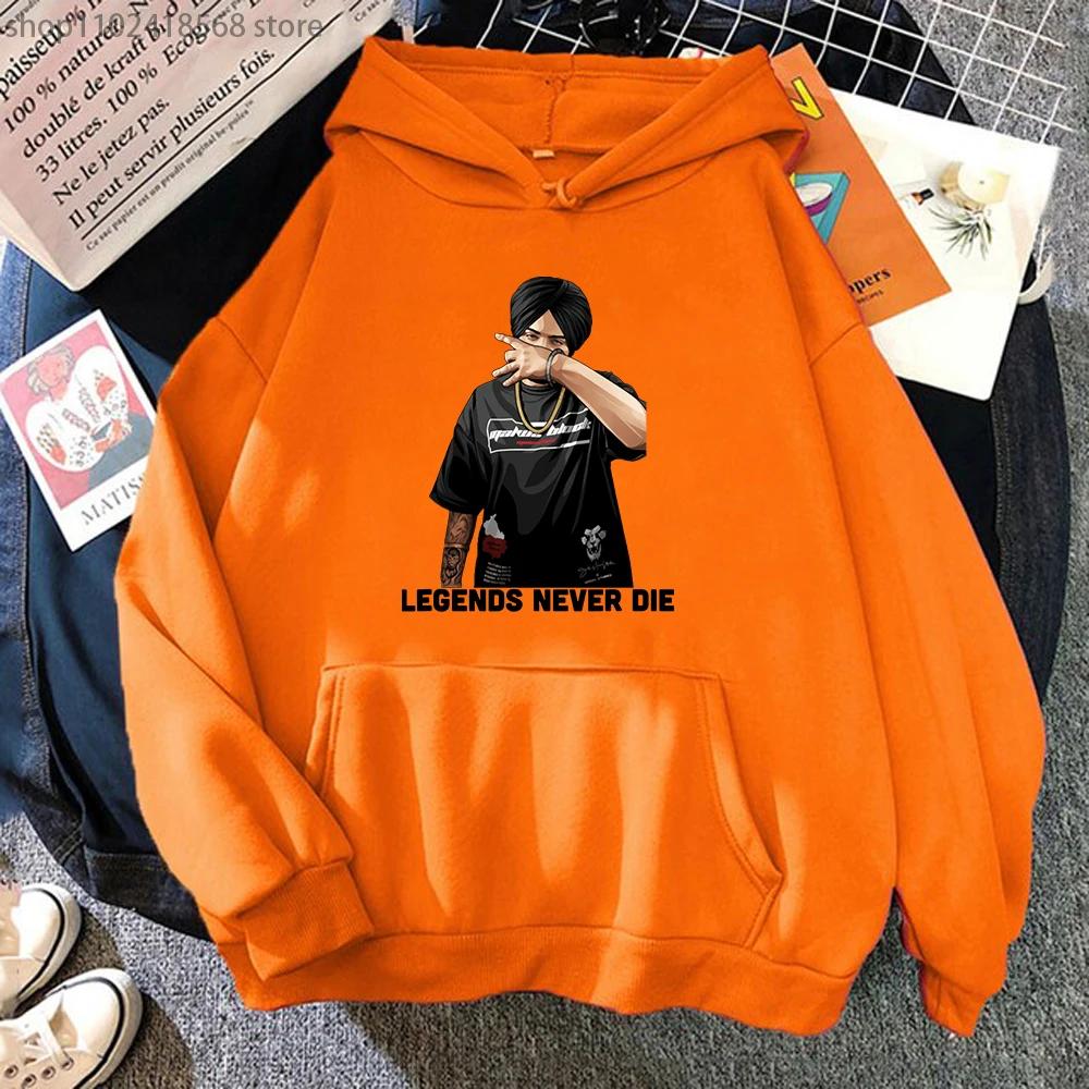 Legendy Nikdy Nezemřou Sidhu Moose Wala Mikiny Indický Rapper Mikina Unisex Harajuku Ležérní Pánské Dámské Y2k Oblečení