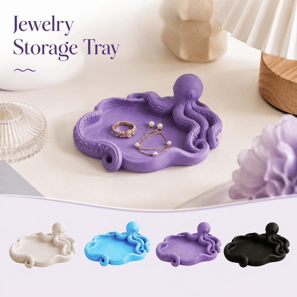 Octopus Shape Jewelry Storage Tray Creative Necklace Display Plate Bracelets Organizer Gift