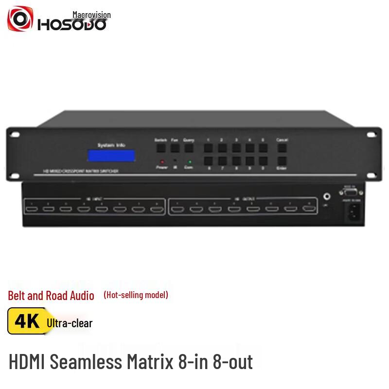 

Hong Shi Dao HSD-AV-HD080835 8x8 HDMI Matrix Switcher (CN version)