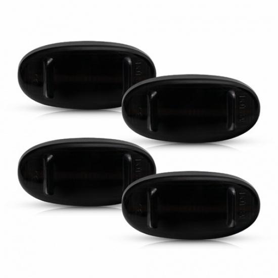 4X Smoked LED Side Marker Amber Red Lights For 2011- Ford F-250 Super Duty