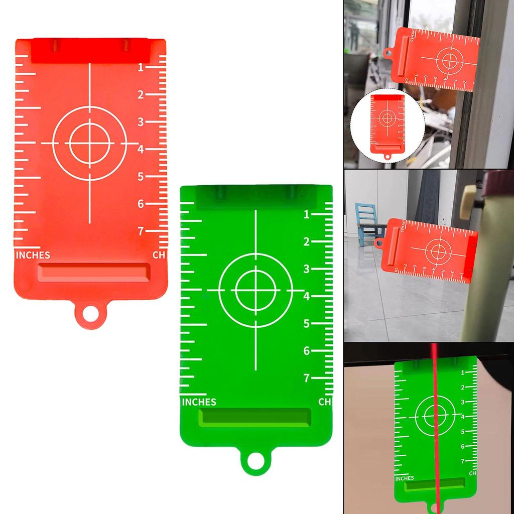 Premium Reflection Target Plate Reusable Level Board Practical Measuring Tool for Home Renovation and Woodwork