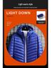 NASA2024 Men's Lightweight Down Jacket - Short, Portable, Thin, Packable, Plus Size, for Autumn & Winter
