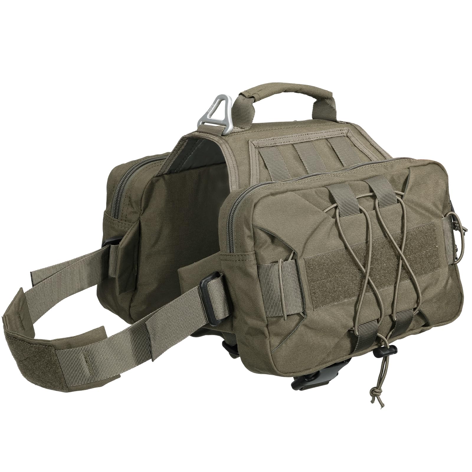 

EXCELLENT ELITE SPANKER Saddle Hiking Backpack for Service and Hunting Dogs with 2 Side for Medium and Large Dogs Backpack, Training, Dogs, Pockets,