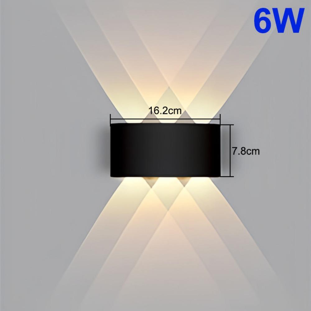 Warm/White/RGB Lights 6/8 LED Solar Light Up and Down Fence Solar Lamp  Decor