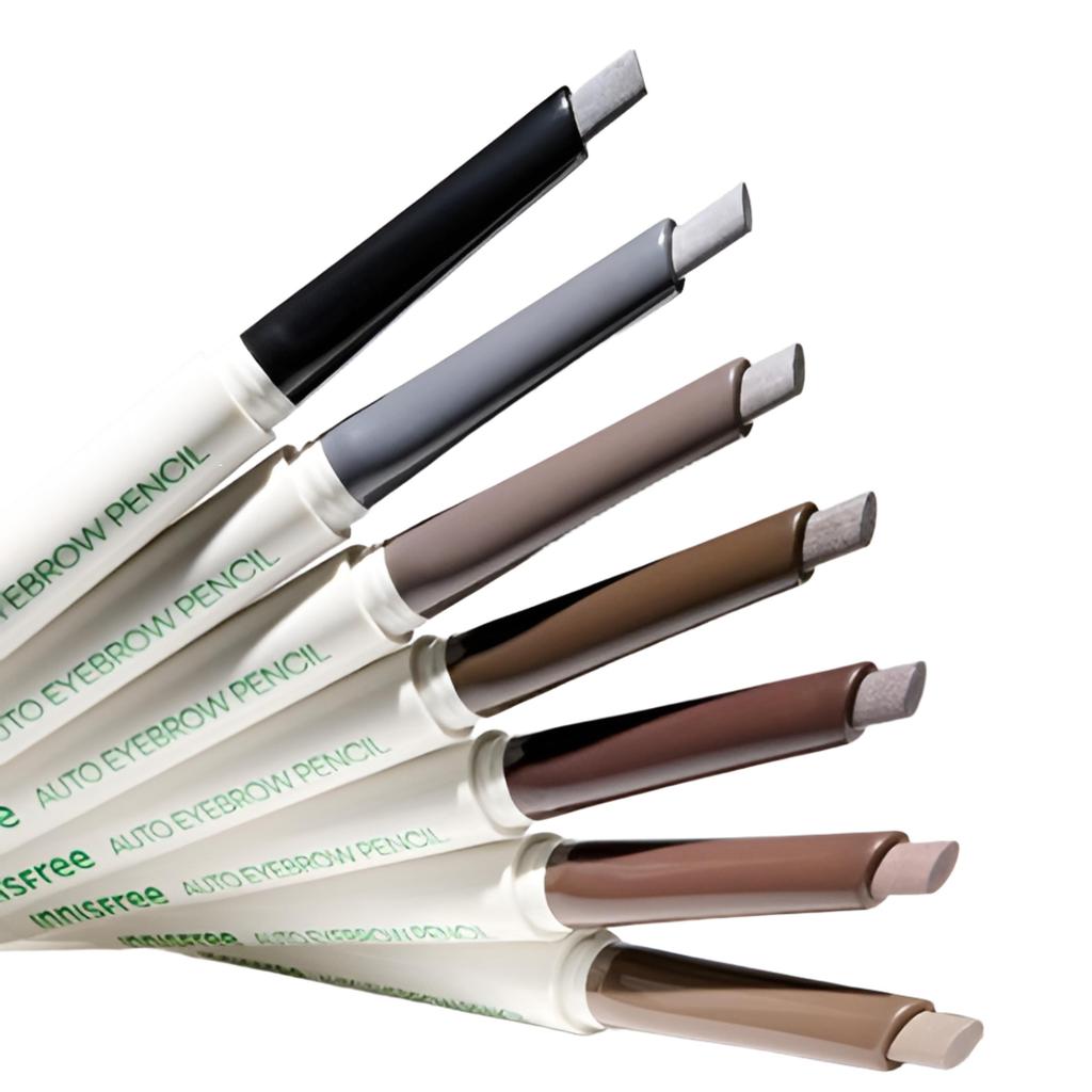 Innisfree Flat Eyebrow Pencil 0.3 g – No.4 Dawn Dew Ash Brown (2 Pack)