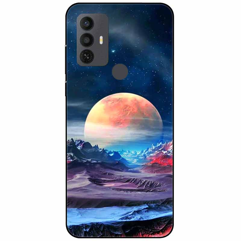 Phone Cover For Alcatel 1V 2021 Case Silicone Lovely Black Bumper Soft TPU Coque for Alcatel 1V (2021) 6002A 6002D 1 V Shells