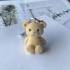 Portachiavi Ciondolo Orso in Resina Stiloso Portachiavi Ciondolo Orso Floccato alla Moda Accessorio Per Coppie e Regalo