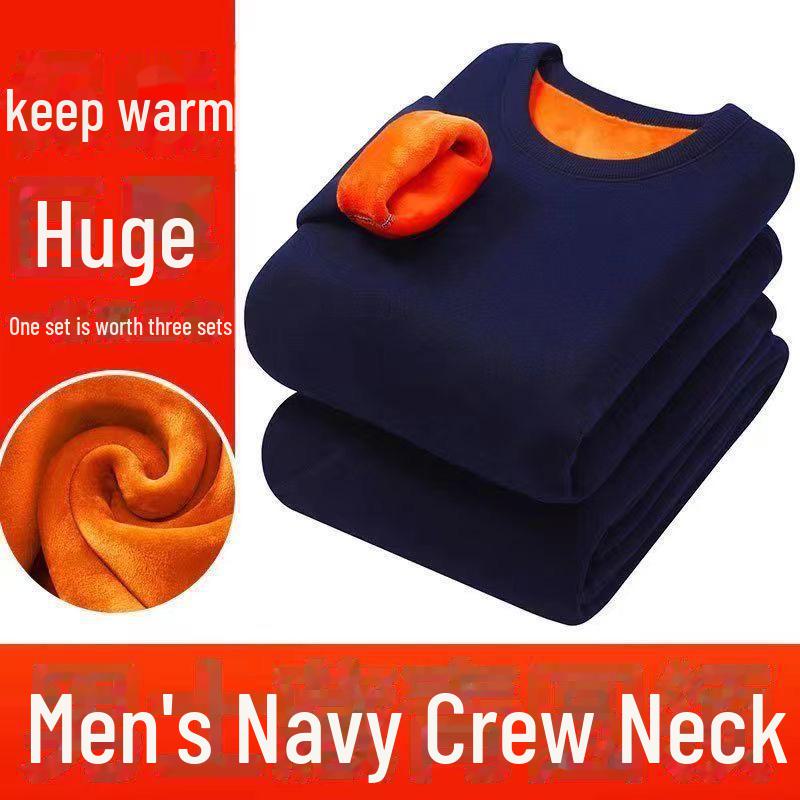 Golden Velvet Thermal Underwear for Men & Women: Thickened, Single Layer, Cold-Proof Autumn Suit for Adults & Couples