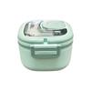 Blue/Green/Pink/White Insulated Lunch Box 15*15*9.6 CM Portable Lunch Box  Picnic