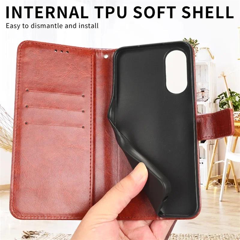 Funda Flip de Cuero Para OnePlus Nord CE 4 Lite Nord 4 3 5G N30 SE Funda Protectora Cartera Ranura para Tarjetas Soporte Coque Shell Fundas