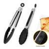 7/9/12inch Silicone Kitchen BBQ Tongs Stainless Steel Locking Cooking Tongs with Silicone Tips Non-Slip Food Tongs for Cooking