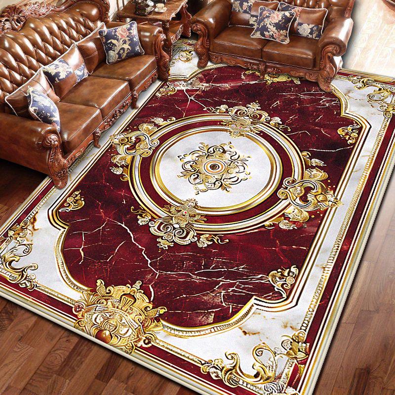 Europejski Dywan Retro do Sypialni na Dużą Powierzchnię, Szatnia, Salon, Antypoślizgowe Maty Podłogowe, Dywan, Pokój Dzienny, Dekoracja Domu, Dywany Obszarowe pod Sofę