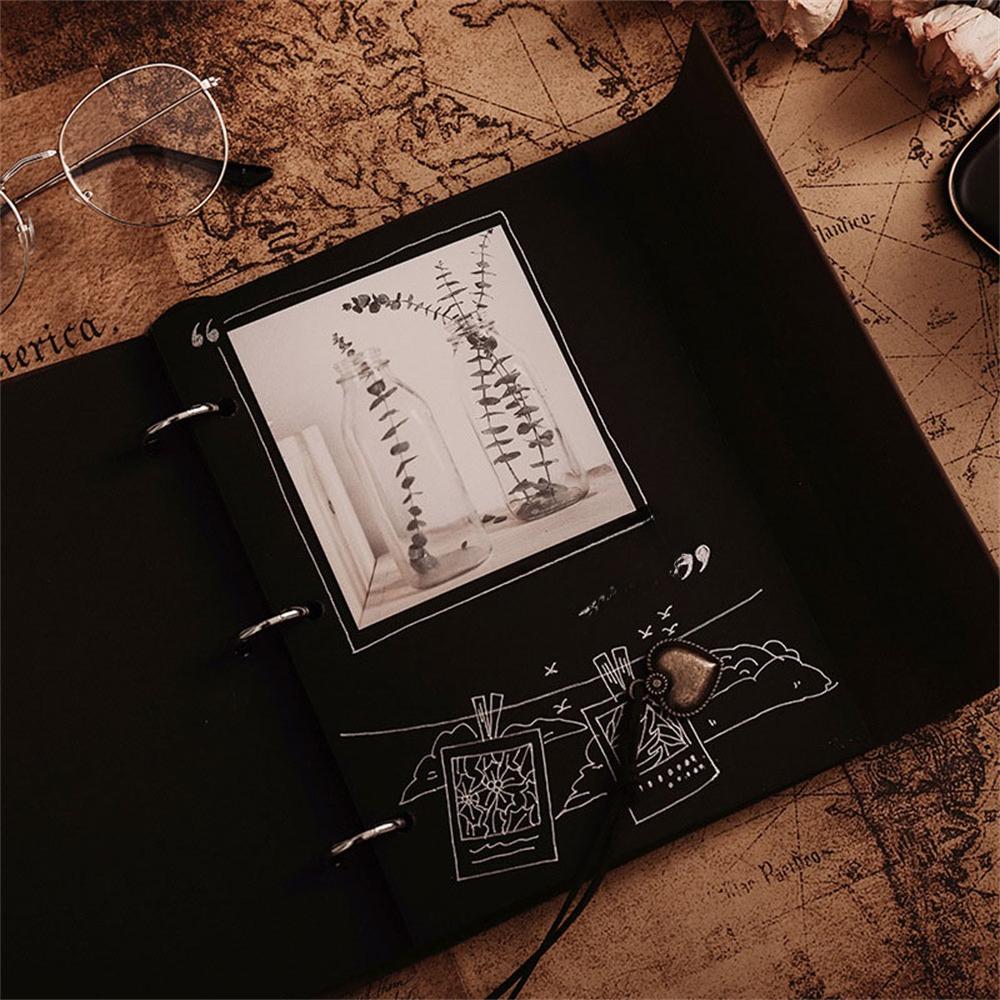DIY Album Photo Set Home Scrapbook Handmade Growth Album Art Retro Album Photo ID Card Binder Scrapbooking