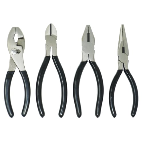 SUNDRY 4-Piece Pliers and Nipper Set, Pliers, Long Nose Pliers