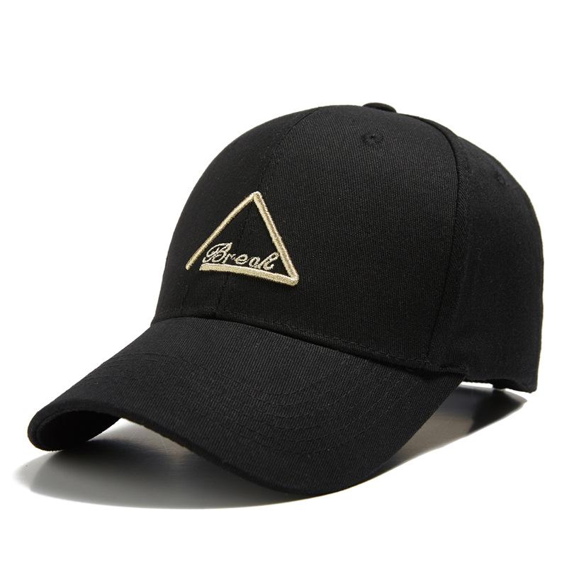 

Autumn new hat men s big head circumference triangle label baseball cap fashionable versatile cap women