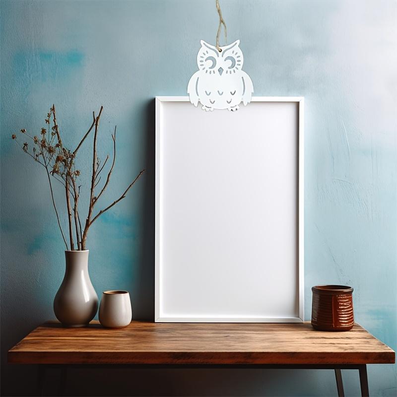 Nordic Creative Christmas Owl Shaped Wooden Hanging DIY Handicrafts Birthday Party Decoration Unique Home Decor