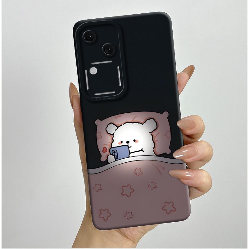 For Vivo V30 V2318 Casing Liquid Soft Silicone Aesthetic Luxury Cover Full Protective Shell For Vivo V 30 V30 Pro 5G Phone Case