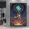 High Quality Canvas Pokemon Flareon Anime Poster Unique Design Cartoon Picture HD Printing Modern Home Living Room Wall Decor
