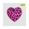 Crocs Cheetah Pattern Heart Gibbits Charm 10012338
