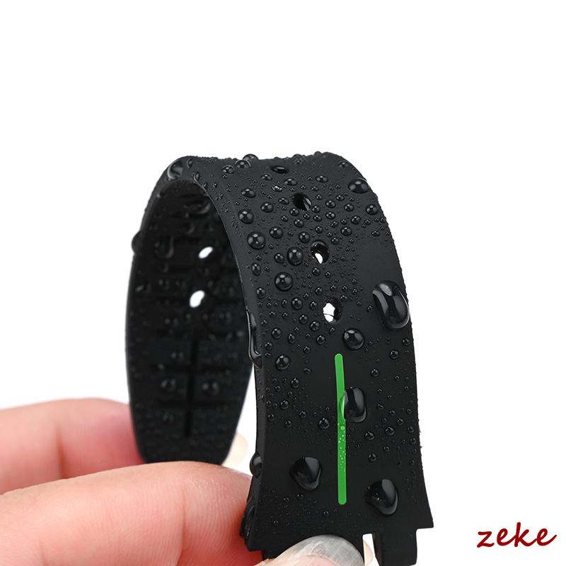 Soft Silicone Strap for Swatch 16mm 17mm 19mm 20mm Rubber Watch Straps Men's Women's Waterproof Sports Bracelet Wristband