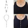 Eye Catching Thorn/Star Pendant Necklace Adjustable Length Neckchain Choker Adorment for Stylish Outfits and Parties