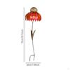Bird Feeder Hummingbird Nut Flower Garden Stake for Patio Deck Courtyard