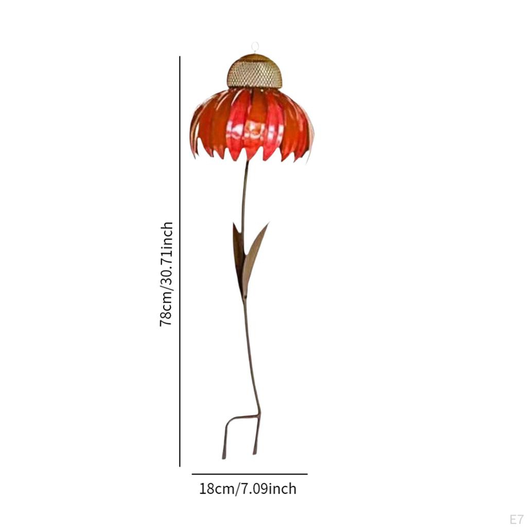 Bird Feeder Hummingbird Nut Flower Garden Stake for Patio Deck Courtyard