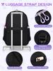 Large Capacity Bow Three-Piece Backpack Set for Girls: Perfect for Junior, Senior High, and College Students