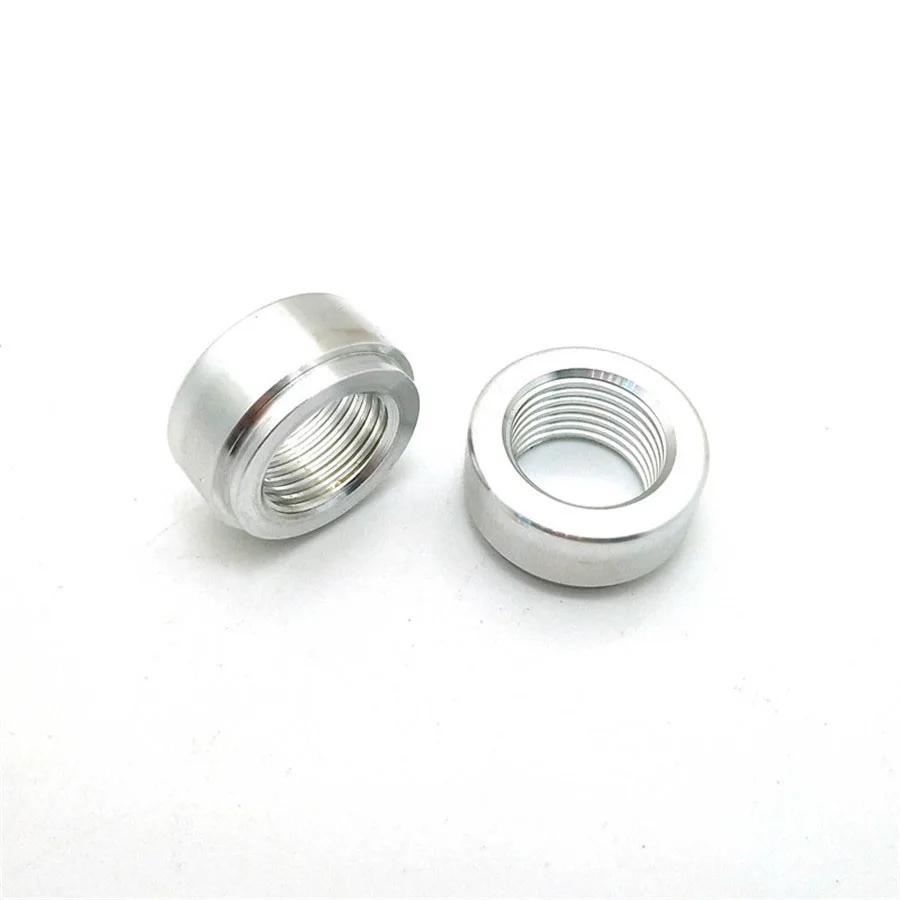 2PC Female Thread Weld On Bung Hose Adapter Aluminum Fitting 1/2 3/4 1/4 1/8 3/8 NPT M18X1 5 M16X1 5 M14X1 5 Size