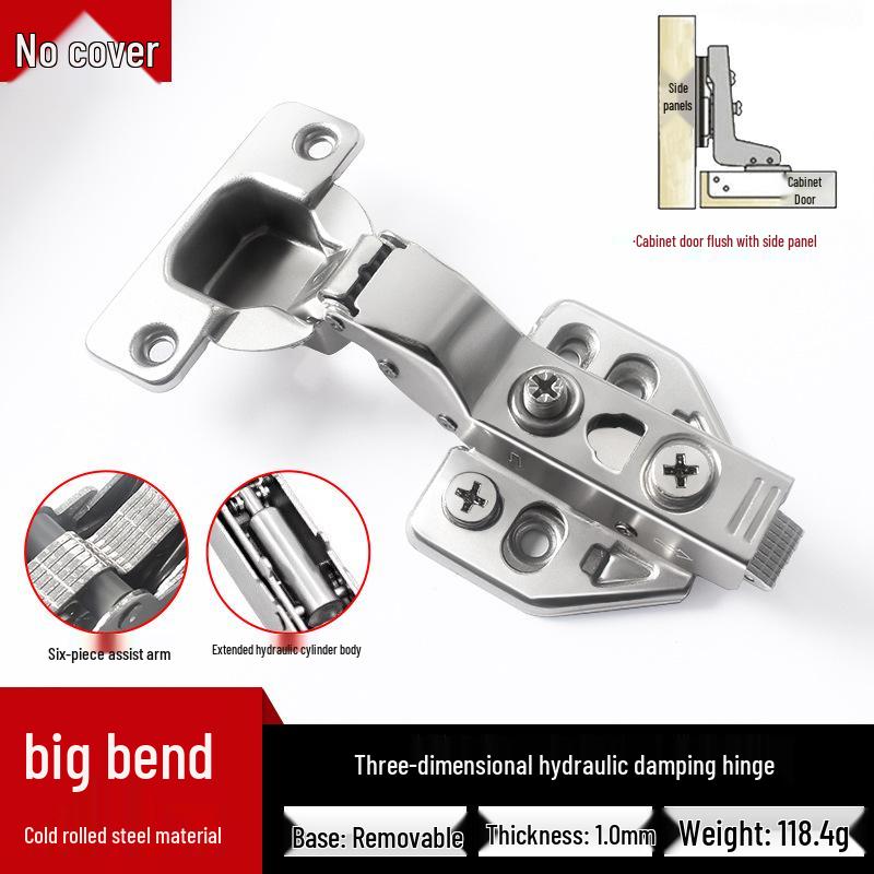 Adjustable 3D Hydraulic Damping Detachable Hinge - Stainless Steel/Cold Rolled Steel for Cabinet/Wardrobe Doors