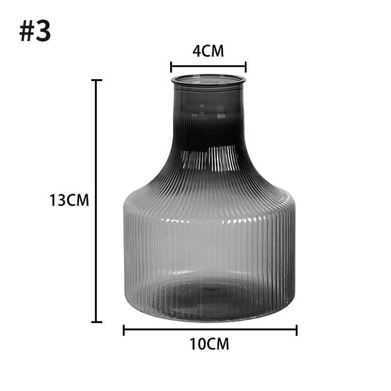 Mini Plastic Vase Modern Style Sample Transparent Vases Hydroponics Plant Flower Container Living Room Decor Table Ornaments