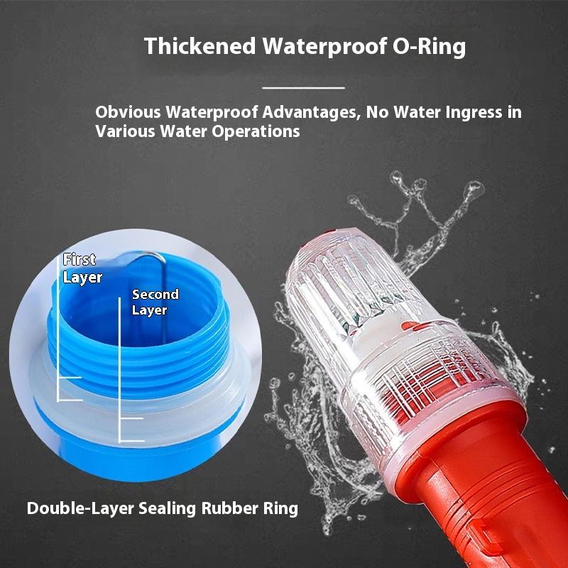Wasserdichte LED Marine Signal Leuchte Doppelblitz Angel Lampe Boje Netz Blitz Warnlicht für Fischerei
