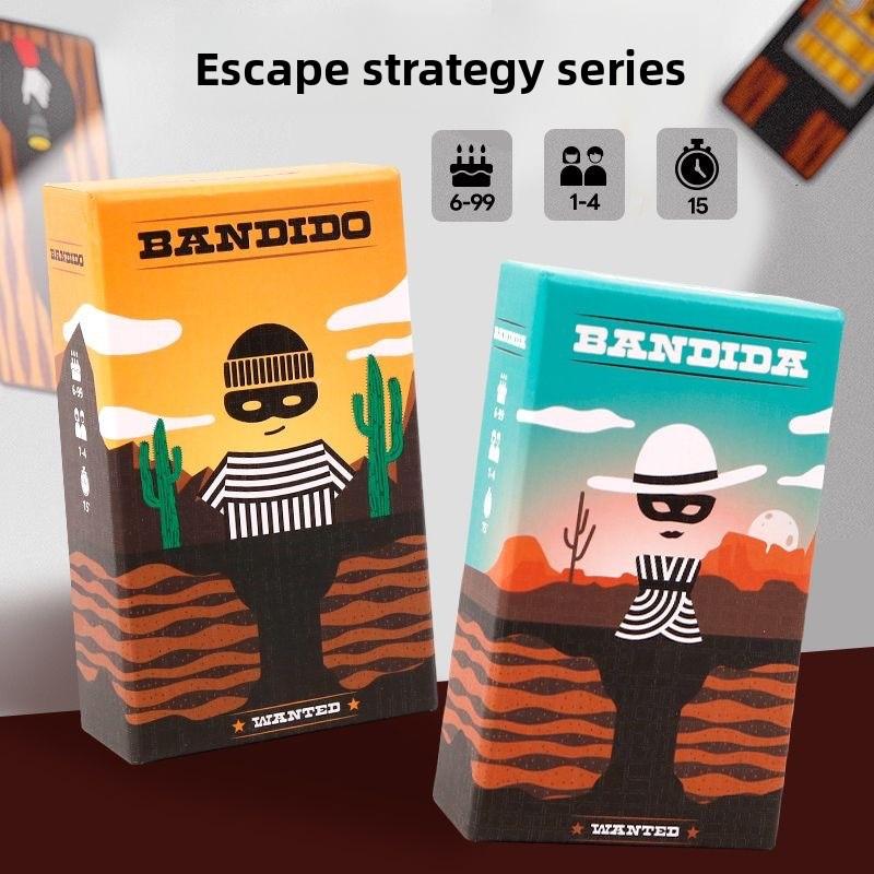 Non-Toxic Bandido Bandida Board Game 1-4 Players Strategy Puzzle Card Game For Kids & Adults Party Family Fun Strategy Game