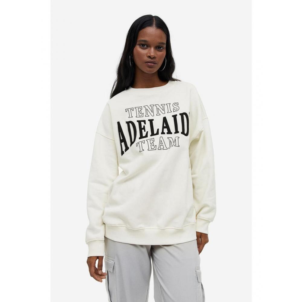 

H&M Oversized Design Sweatshirt Natural White Adelaide 1121853006